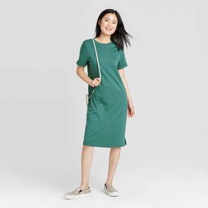 Target A New Day Short Sleeve Midi T Shirt Dress